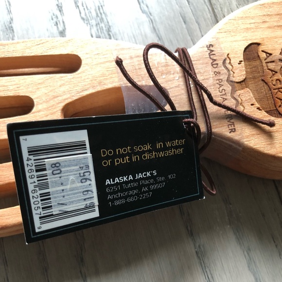 Vintage Whale’s Tail Wooden Salad & Pasta Servers - Picture 3 of 4